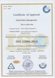 ISO 22000:2018 Food Safety Management Certification for Balba Food Industries