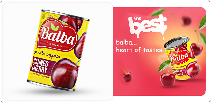 کمپوت گیلاس | صنایع غذایی بالبا