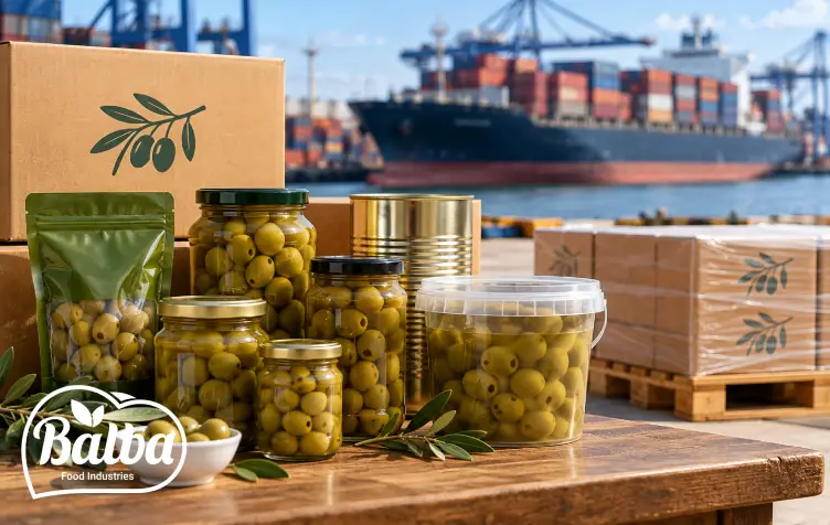 انواع بسته بندی زیتون صادراتی